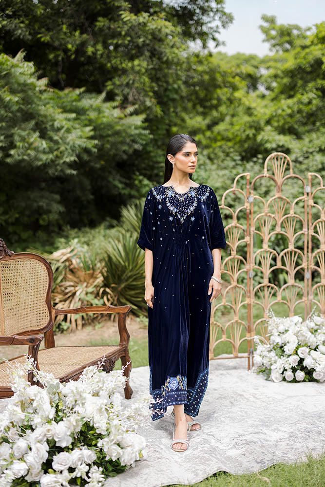 Navy Blue Kaftan
