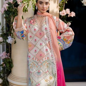 3PCS - ORANGE SILK SET